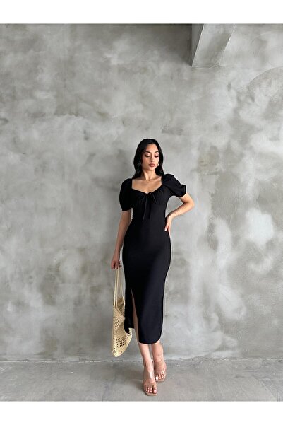 ESPOİRPLUS COPY - Φόρεμα με λεπτομέρεια με μανίκια καρπούζι με καλοκαιρινό τραγανό σχέδιο