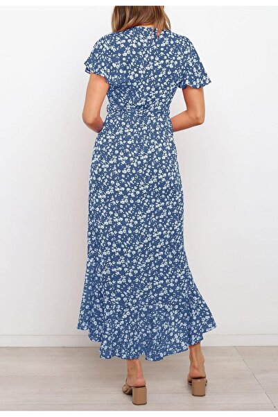 ZESICA Women Casual Midi Dress-Small