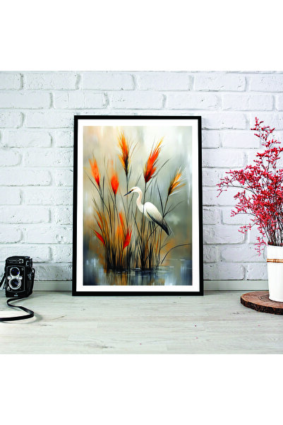 woodsia Tablou cu poster din lemn MDF cu aspect de cadru dintr-o bucată BDMD ...