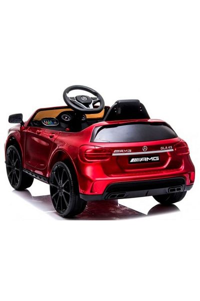Mercaton Electric car with remote control, EVA wheels, leather seat, age 1-4 years, Mercedes GLA45 - Cherry
