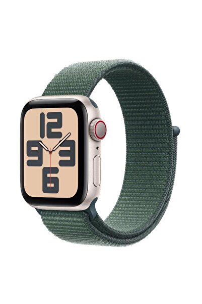 Apple Ceas inteligent SE (2024), GPS, Cellular, Carcasă din aluminiu Starligh...