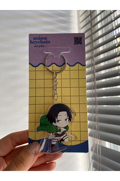 Planet Butik Attack on Titan Levi Ackerman Acrylic Anime Keychain