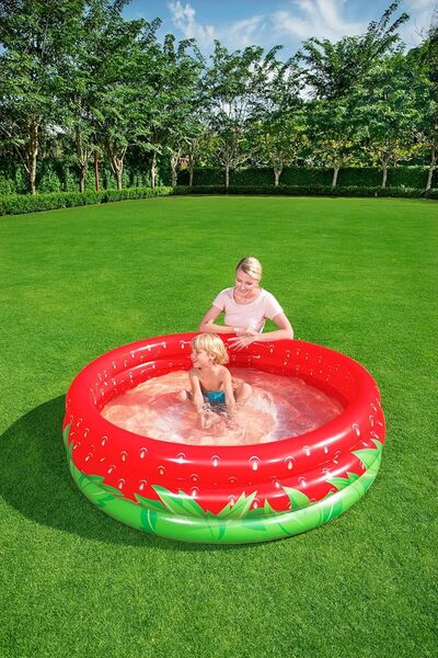 BESTWAY 63" x H15"/1.60m x H38cm Sweet Strawberry Pool