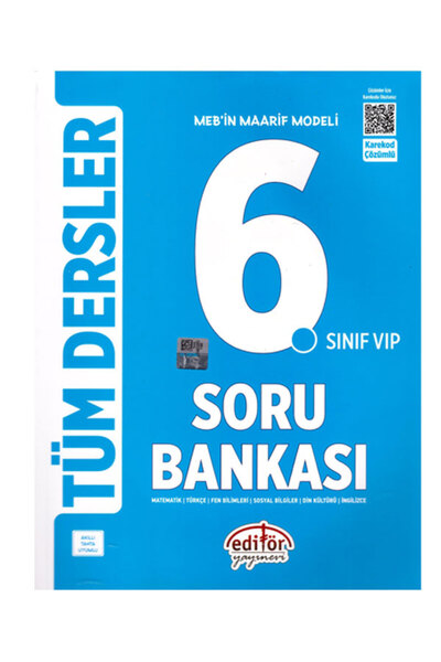 Editör Yayınevi 2026 MEB in Maarif Modeli 6.Sınıf Tüm Dersler Karekod Çözümlü...