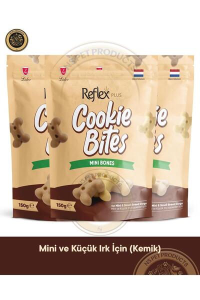 Reflex Cookie Bites Mini Bones 3X150gr Köpek Ödül Maması 3lü Paket