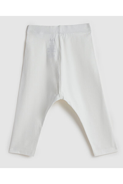 R&B Solid Leggings with Elastic Waist