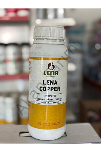 LENA Sıvı Bakır Sülfat İçerikli Koruyucu Yaprak Gübresi – 1 Litre Tarım