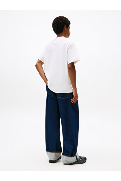 Tommy Hilfiger Tommy Hilfiger Men Ancient White Short Sleeve Crew Neck Tjm Rlx Font Play T-Shirt