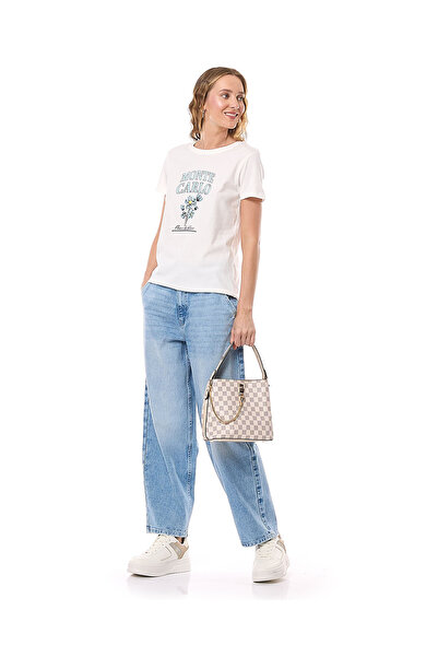 R&B Faded Barrel Fit Jeans with Button Closure