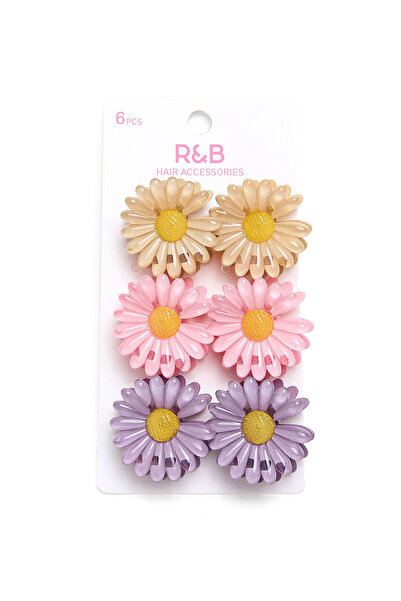 R&B Pack of 6 Hair Claw Clips