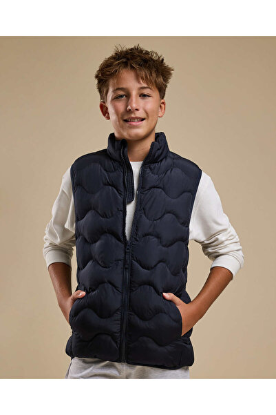 R&B سترة مبطنة بسحاب للإغلاق