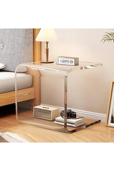 Slasa Acrylic Bedside Table 38 x 38 x 38 cm by