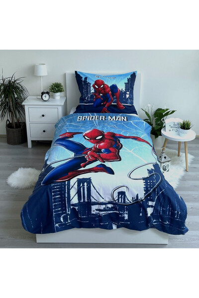 SPIDERMAN Skyline bedding set 140×200cm, 70×90 cm