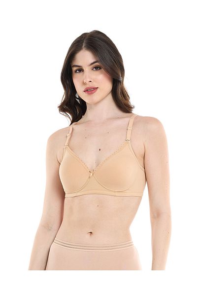 R&B Pack of 2 Lace Trim T-Shirt Bras