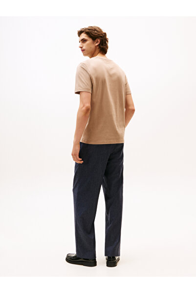 Tommy Hilfiger Tommy Hilfiger Men Coastal Taupe Short Sleeve Crew Neck Ess Seasonal Reg Fit T-Shirt