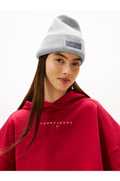 Tommy Hilfiger Tommy Hilfiger Women Mid Grey Heather Linear Beanie