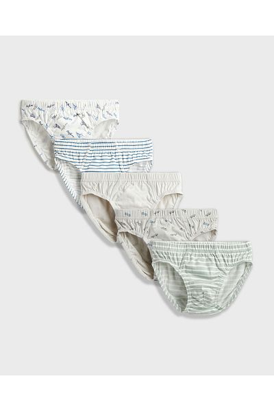 R&B Pack of 5 Printed Briefs