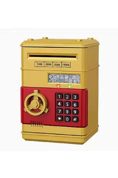 rexa Number Bank Toy Safe with Keypad and Coin Slot – Kids Money Saving Vault