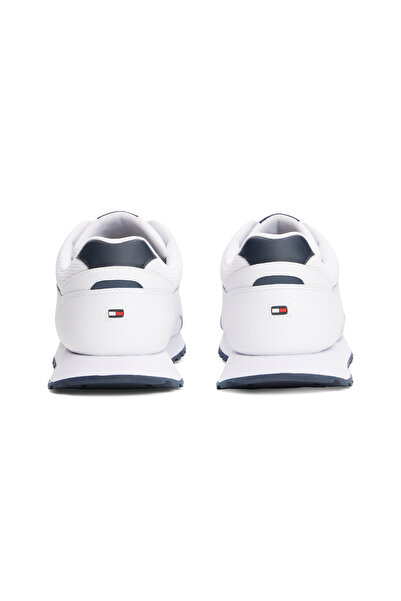 Tommy Hilfiger Tommy Hilfiger Men White New Runner Eva Leather Low Top Sneakers