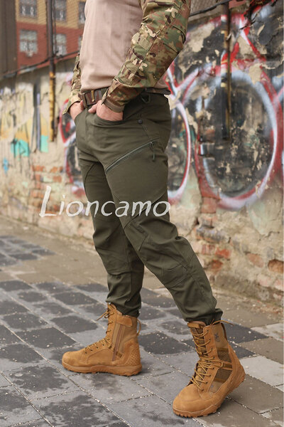 Lion camo Comfortable Tactical Pants, Scratch-Resistant with Abrasion Resistance