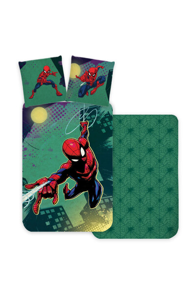 SPIDERMAN Emerald bed linen 140x200cm, 70x90 cm