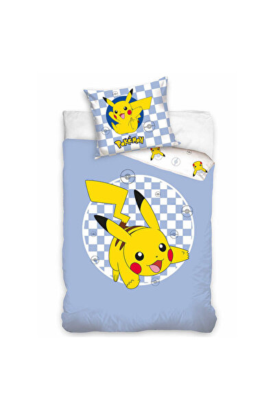 Pokemon Pokémon Checkered bedding set 140×200cm, 70×90 cm