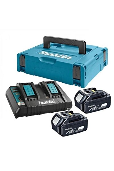 Makita Set acumulator 198077-8, 2 x acumulatori Li-Ion, 18 V, 6.0 Ah, incarca...