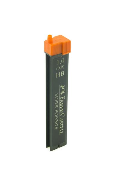 Faber Castell Super-Polymer Lead Refill – Black 0.9 mm HB, 12 Leads/Tube