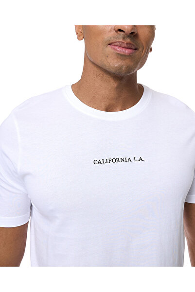 R&B Printed T-shirt with Crew Neck and Short Sleeves