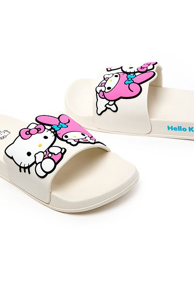 R&B Hello Kitty Embossed Slides