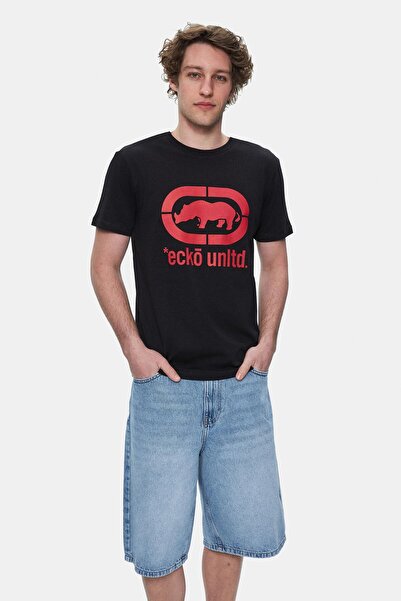 Eckō Unltd. Marc Black_K Crew Neck Printed Standard Fit Men's Tshirt