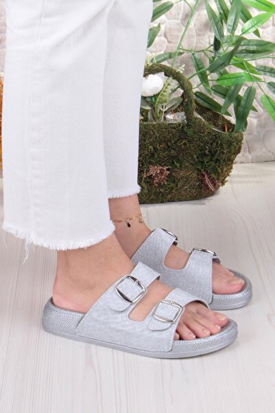 Pienn Yazlık Kadın Ortopedik Terlik – Sim Detaylı, Çift Tokalı, Soft Tabanlı Ev ve Sokak Terliği