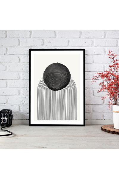 woodsia Tablou cu poster din lemn MDF cu aspect de cadru dintr-o bucată MNMD TEK0564