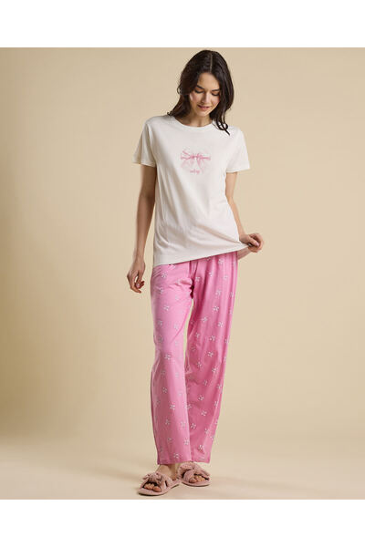 R&B طقم بيجامة مطبوع