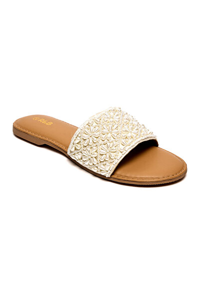 R&B Embellished Flat Sandals