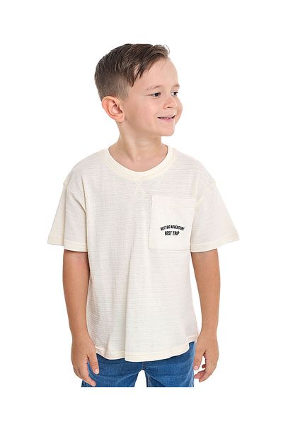 R&B Embroidered T-Shirt with Crew Neck and Short Sleeves