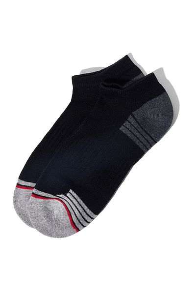 R&B 3 Pack Color Block Ankle Socks