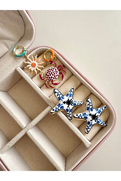 LUXSTONE Set de cercei marca Model, 4 piese