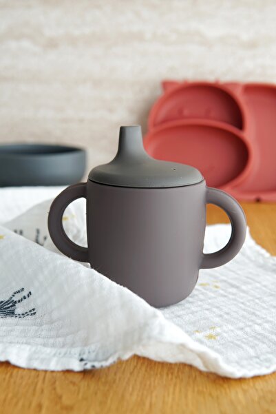 EVLE Silicone Baby Cup, Platinum Silicone