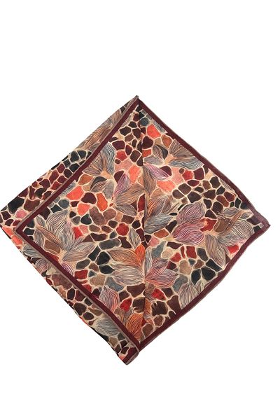 TETYS Hand Stitched Patterned Cotton Scarf