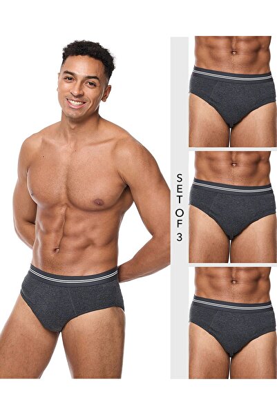 R&B مجموعة من 3 سراويل داخلية سادة