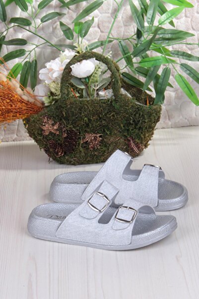 Pienn Yazlık Kadın Ortopedik Terlik – Sim Detaylı, Çift Tokalı, Soft Tabanlı Ev ve Sokak Terliği