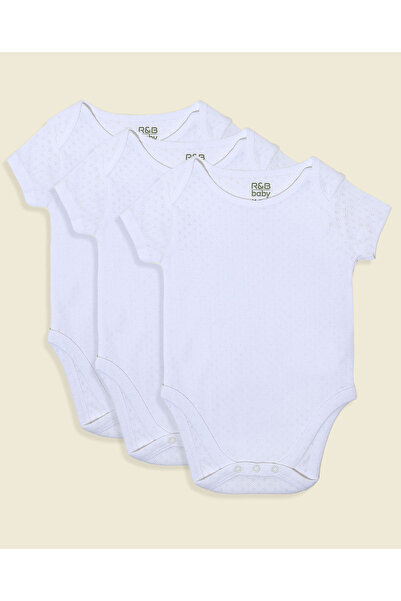 R&B 3 Pack Short Sleeves Bodysuits
