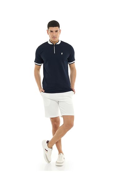 R&B Textured Shorts with Drawstring Waist