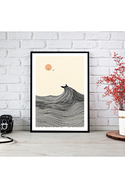 woodsia Tablou cu poster din lemn MDF cu aspect de cadru dintr-o singură buca...