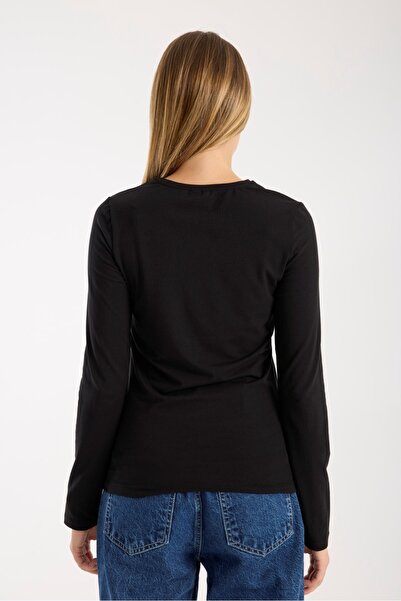 G-FOX Women's Long Sleeve Round Neck Modal Blend Stretchy Blouse – Comfortable Stylish Casual 3006