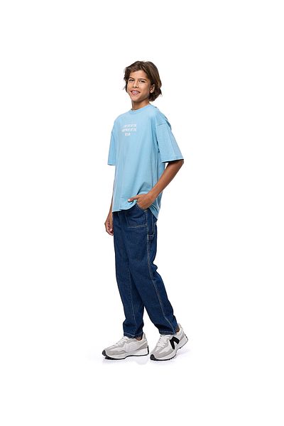 R&B Washed Tapered Fit Jeans with Button Closure