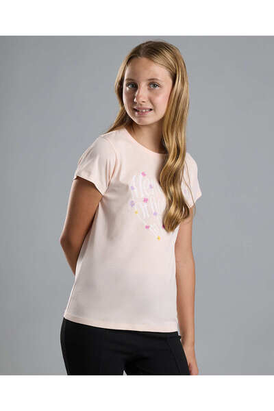 R&B Printed T-Shirt with Crew Neck and Short Sleeves