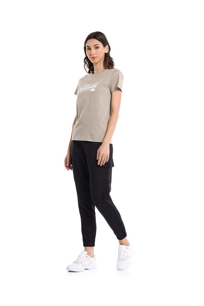 R&B Solid Jogger Pants with Drawstring Waist