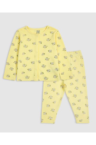 R&B Printed Long Sleeves Clothing Set